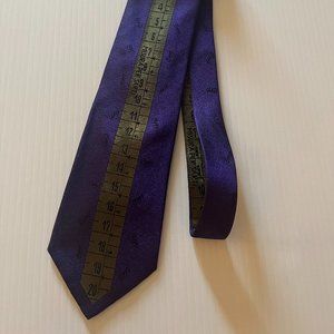 Moschino Milano Silk Tie - Measuring Tape